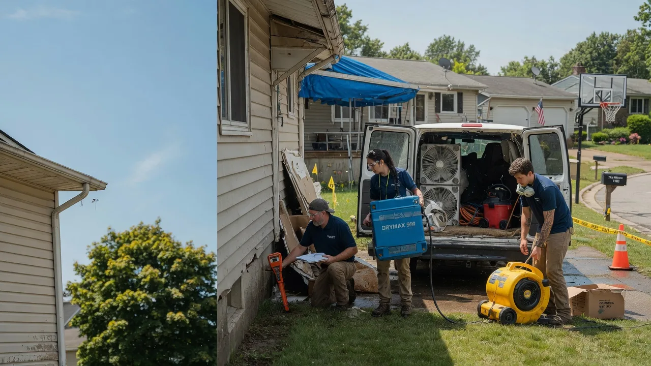 Ceiling Leak Cleanup in Burnham, PA near me